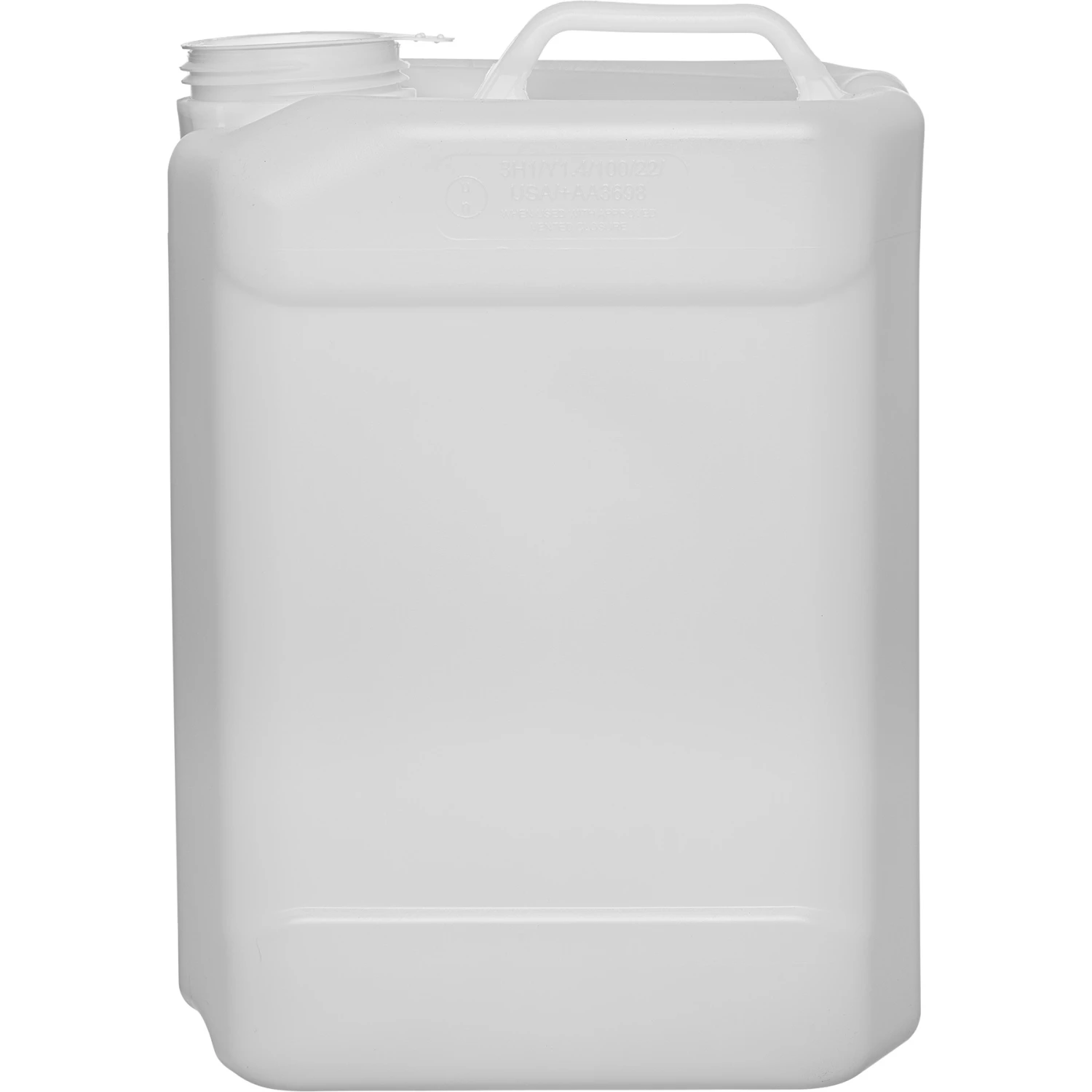 2.5 Gallon (10L) Natural Plastic Tight Head Container, Tamper Evident 70mm (6TPI), No Vent Stem - Image 3