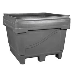 392 Gallon Gray Heavy Duty Bin, 2-Way Base, ArmorBin® 2056