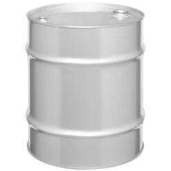 20 Gallon Tight Head Stainless Steel Drum, UN Rated, 2" & 3/4" Fittings