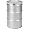 55 Gallon Stainless Steel Drum, UN Rated, Cover W/Bolt Ring, 2" & 3/4" Fittings -Pagagoo Shop 26bssf 1 5