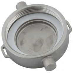 3" NPS Fusible Fill Cap, 316 SS, Center Cast, Chain, Teflon Gasket -Pagagoo Shop 26bx96 1