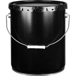 5 Gallon Black Straight-Sided Steel Pail & Cover (24/24/24 Gauge), No Bead Rust Inhibitor, Unlined (S3 Series) 9 5 Gallon Black Straight-Sided Steel Pail & Cover (24/24/24 Gauge), No Bead Rust Inhibitor, Unlined (S3 Series) -Pagagoo Shop 26w55b 2 4