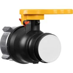 2" Camlock Ball Valve For 75mm IBC Tote Outlets W/Cap, Metal Collar And Gasket -Pagagoo Shop 26wa05 3
