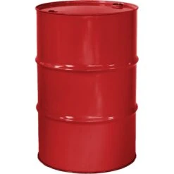 55 Gallon Shell Red Tight Head Steel Drum, Reconditioned, UN Rated, 2" & 3/4" Fittings, Unlined