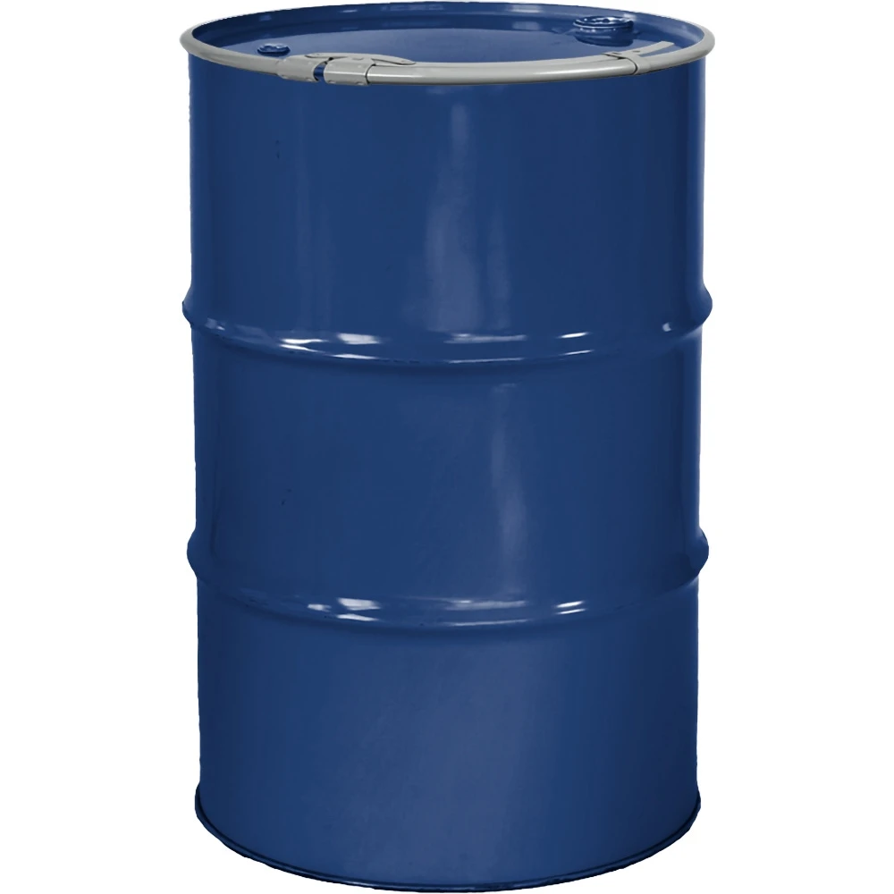 55 Gallon Arco Blue Steel Drum, Reconditioned, Unlined, Cover W/Lever Lock Ring, 2" & 3/4" Fittings 3 55 Gallon Arco Blue Steel Drum, Reconditioned, Unlined, Cover W/Lever Lock Ring, 2" & 3/4" Fittings