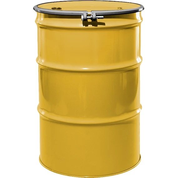 55 Gallon Center Line Yellow Steel Drum, Reconditioned, UN Rated, Unlined, Cover W/Bolt Ring, 2" & 3/4" Fittings 3 55 Gallon Center Line Yellow Steel Drum, Reconditioned, UN Rated, Unlined, Cover W/Bolt Ring, 2" & 3/4" Fittings