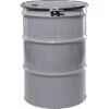55 Gallon Ring Dip Gray Steel Drum, Reconditioned, UN Rated, Unlined, Cover W/Bolt Ring, 2" & 3/4" Fittings -Pagagoo Shop 26wrf6 1