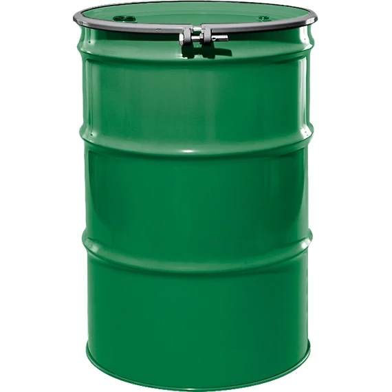 55 Gallon Asco Green Steel Drum, Reconditioned, UN Rated, Lined, Cover W/Bolt Ring, 2" & 3/4" Fittings 3 55 Gallon Asco Green Steel Drum, Reconditioned, UN Rated, Lined, Cover W/Bolt Ring, 2" & 3/4" Fittings
