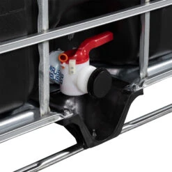 275 Gallon Black IBC Tote, New, 2" Camlock Valve, Composite Pallet -Pagagoo Shop 275 gallon black ibc tote 2 inch camlock valve composite pallet 26wbt2 3