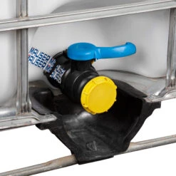 275 Gallon IBC Tote, Rebottled, UN Rated, 2" Camlock Valve, Composite/Steel Pallet -Pagagoo Shop 275 gallon ibc tote rebottled un rated 2 22 camlock valve composite steel pallet 26wc2b 3