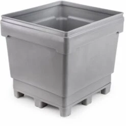 185 Gallon Gray Heavy Duty Bin, 4-Way Removable Socket Base, MonsterCombo® 2930