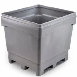 318 Gallon Gray Heavy Duty Bin, 4-Way Rotatable Base, MonsterCombo® 2948