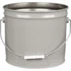 3.5 Gallon Gray Open Head Steel Pail (26 Gauge), Unlined (S3 Series) -Pagagoo Shop 3.5 gallon gray open head steel pail 26 gauge unlined 26w23n 1