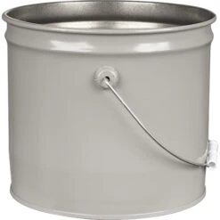 3.5 Gallon Gray Open Head Steel Pail (26 Gauge), Unlined (S3 Series) 6 3.5 Gallon Gray Open Head Steel Pail (26 Gauge), Unlined (S3 Series) -Pagagoo Shop 3.5 gallon gray open head steel pail 26 gauge unlined 26w23n 2