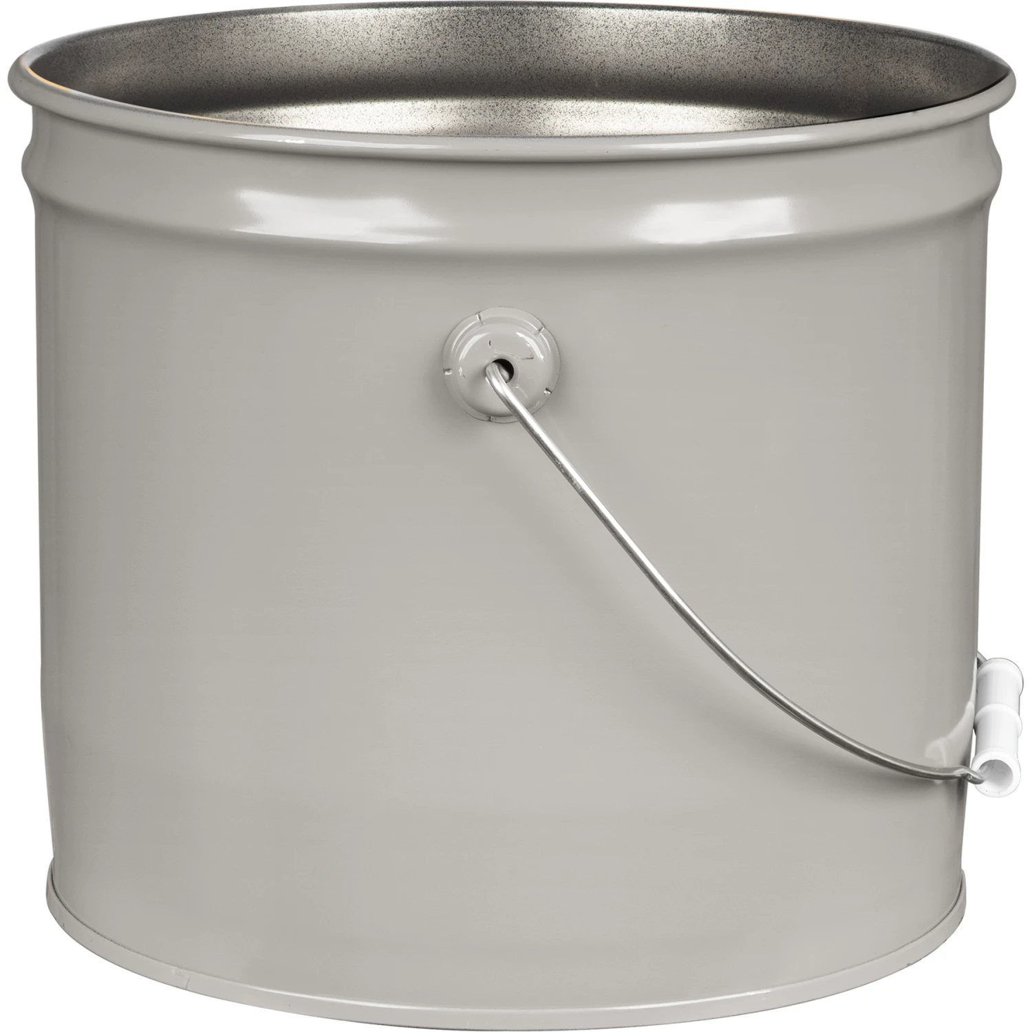 3.5 Gallon Gray Open Head Steel Pail (26 Gauge), Unlined (S3 Series) 4 3.5 Gallon Gray Open Head Steel Pail (26 Gauge), Unlined (S3 Series) - Image 2
