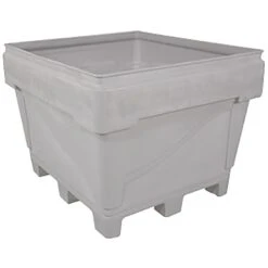207 Gallon Natural Heavy Duty Bin, 4-Way Replaceable Base, ArmorBin® 3033