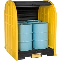 4-Drum Hard Top W/ Spill Pallet (No Drain) - Justrite® 28676 -Pagagoo Shop 37bhbc 2