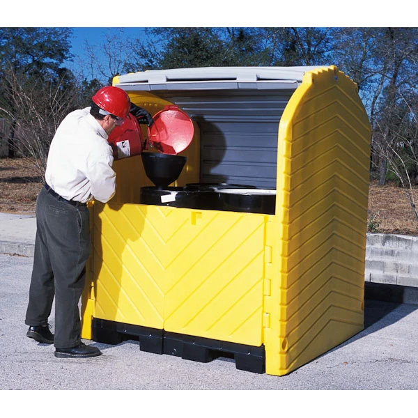 4-Drum Ultra-Hard Top P4 Plus Spill Pallet (With Drain) - UltraTech 9637 4 4-Drum Ultra-Hard Top P4 Plus Spill Pallet (With Drain) - UltraTech 9637 - Image 2