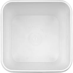 4 Gallon White Square Plastic Pail With Metal Handle (P8 Series) -Pagagoo Shop 4 gallon white square plastic pail with metal handle 56w4ws 4