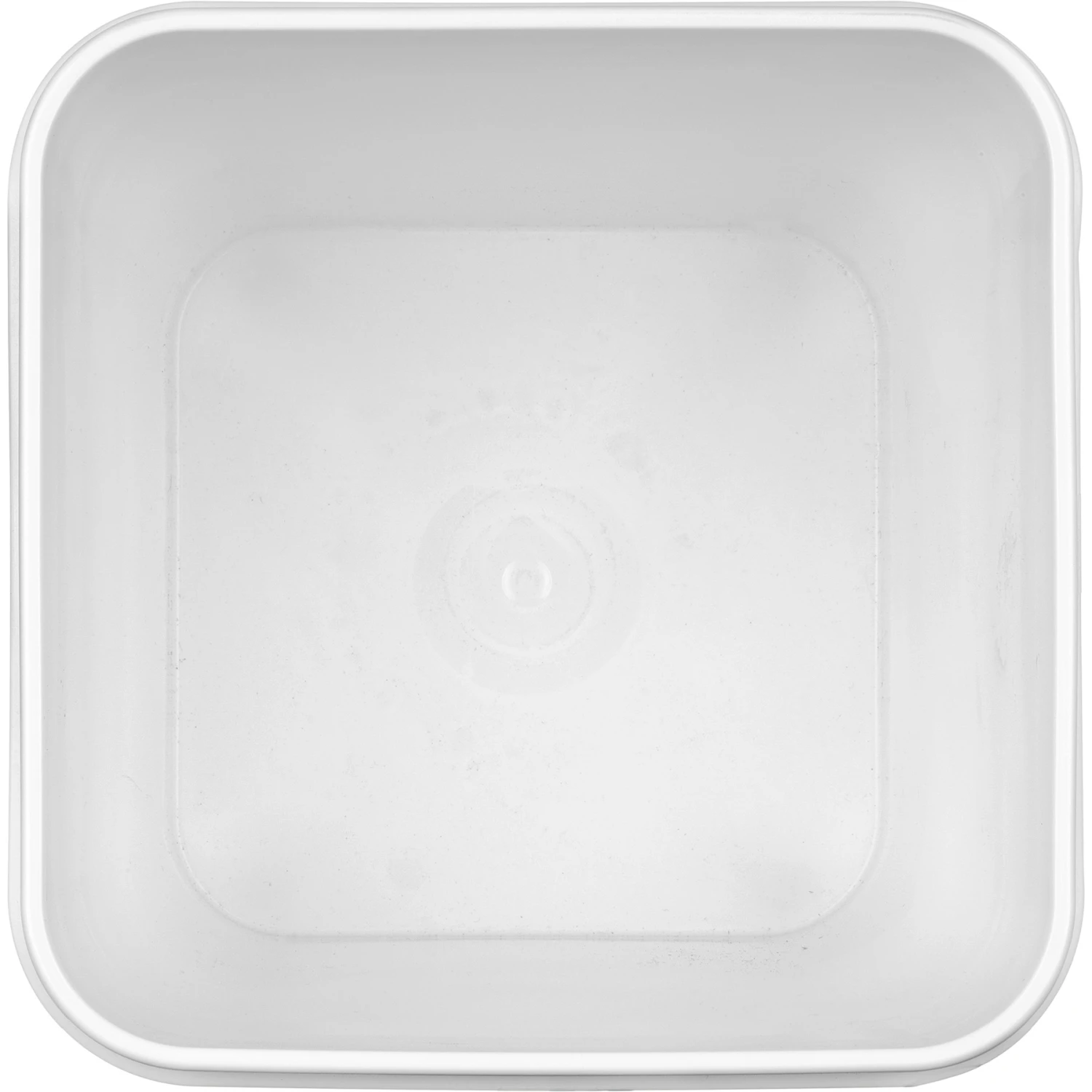 4 Gallon White Square Plastic Pail With Metal Handle (P8 Series) - Image 4