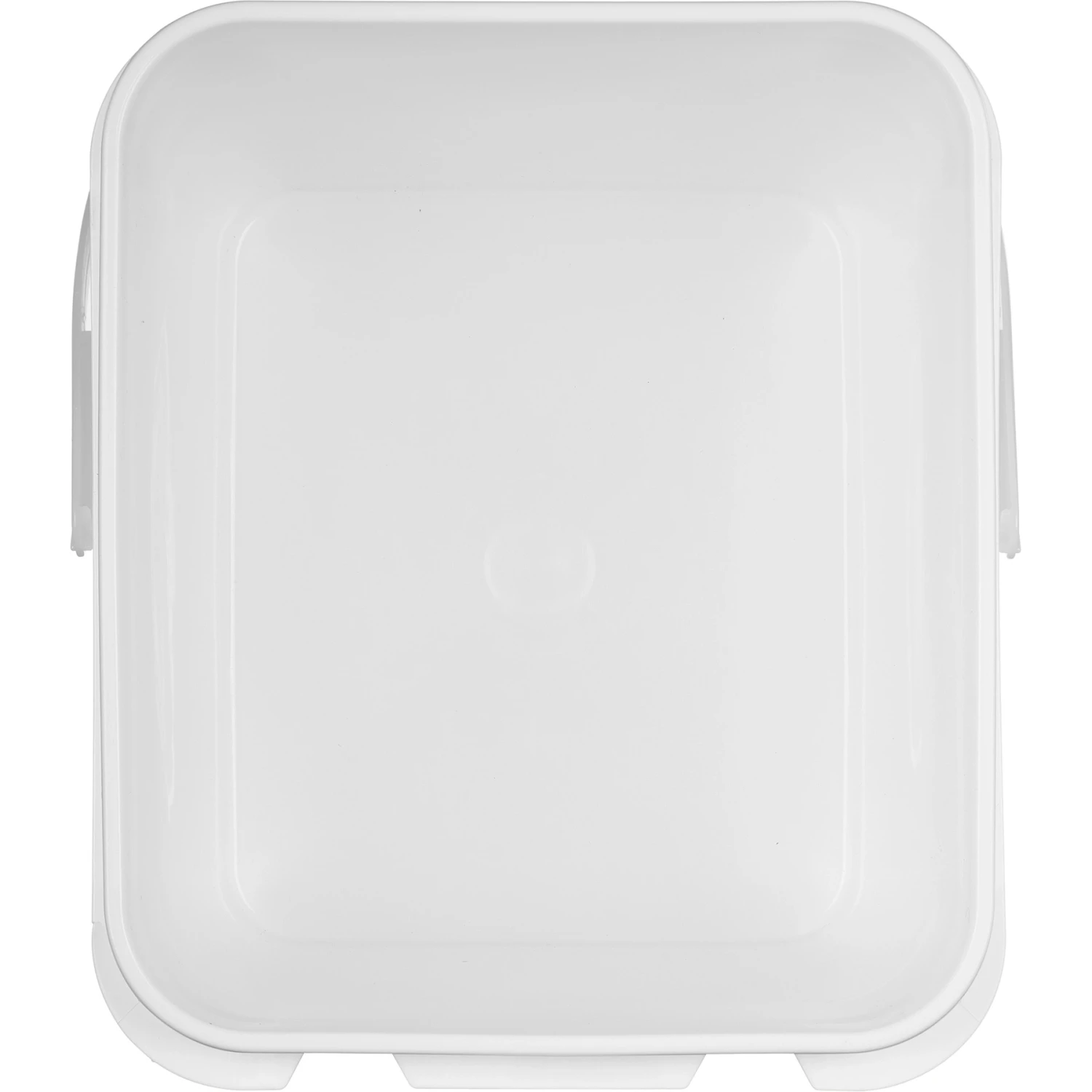 4 Gallon White Square Plastic Pail W/Plastic Handle, Life Latch, UN Rated - Image 5