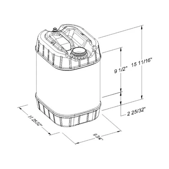 5 Gallon (20L) White Plastic Tight Head Container, 70mm (6TPI), Vent, UN Rated 9 5 Gallon (20L) White Plastic Tight Head Container, 70mm (6TPI), Vent, UN Rated - Image 7