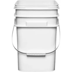 5.3 Gallon White EZ Stor® HDPE Plastic Container W/Handle 7 5.3 Gallon White EZ Stor® HDPE Plastic Container W/Handle -Pagagoo Shop 5.3 gallon white ez stor hdpe plastic container with handle 56w5ez 2