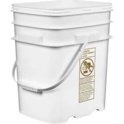 5.3 Gallon White EZ Stor® HDPE Plastic Container W/Handle 9 5.3 Gallon White EZ Stor® HDPE Plastic Container W/Handle -Pagagoo Shop 5.3 gallon white ez stor hdpe plastic container with handle 56w5ez 4