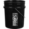 5 Gallon Black Plastic Pail (90 Mil), With Metal Handle (P5 Series) 1 5 Gallon Black Plastic Pail (90 Mil), With Metal Handle (P5 Series) -Pagagoo Shop 56w05b 1 2