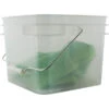 2 Gallon Clear Square Pail With Metal Handle (P8 Series) -Pagagoo Shop 56w2cs 1 1