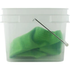 2 Gallon Clear Square Pail With Metal Handle (P8 Series) -Pagagoo Shop 56w2cs 2