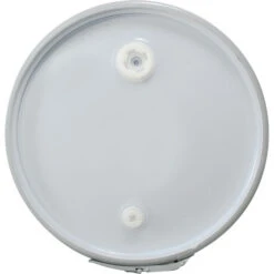 55 Gallon Blue Plastic Drum, UN Rated, Cover W/Metal Lever Lock, 2" & 3/4" Fittings -Pagagoo Shop 56w55b 2