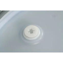 55 Gallon Blue Plastic Drum, UN Rated, Cover W/Metal Lever Lock, 2" & 3/4" Fittings -Pagagoo Shop 56w55b 5 1