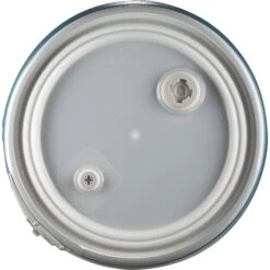 55 Gallon Blue Plastic Drum, UN Rated, Natural Cover W/Metal Lever Lock, 2" & 3/4" Fittings -Pagagoo Shop 56w59b 2 1