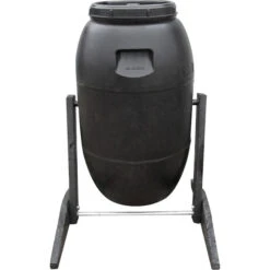 55 Gallon Composter Made With Recycled Drum And Wood