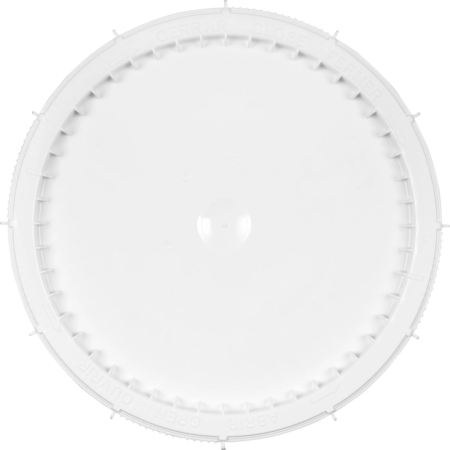 12 Gallon White Threaded Plastic Drum Lid, Life Latch, UN Rated 5 12 Gallon White Threaded Plastic Drum Lid, Life Latch, UN Rated - Image 3