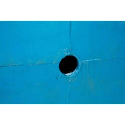 55 Gallon Blue Rain Barrel With Spigot And Overflow -Pagagoo Shop 56wrbu 3 1