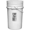 7 Gallon White Plastic Pail With Metal Handle (P9 Series) -Pagagoo Shop 57w007 1 2