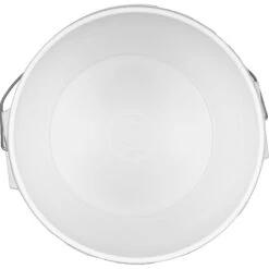7 Gallon White Plastic Pail With Metal Handle (P9 Series) -Pagagoo Shop 57w007 3 2