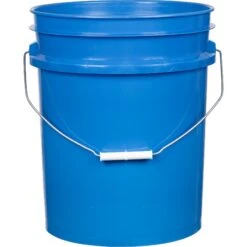 5 Gallon Chevron Blue Plastic Pail (90 Mil), W/Metal Handle (P4 Series) -Pagagoo Shop 57w05u 2 2