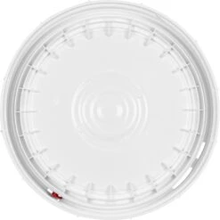 3.5-6.5 Gallon Slotted White Threaded Plastic Pail Lid, Life Latch, UN Rated -Pagagoo Shop 57w5nl 4