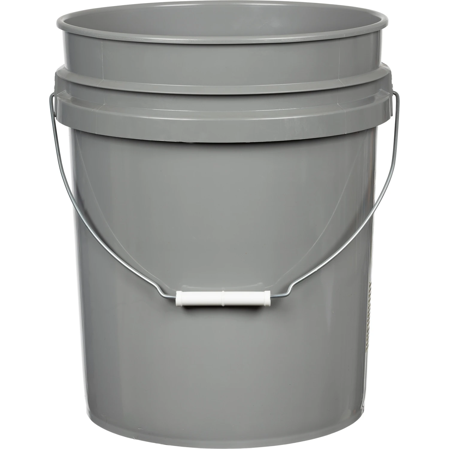 5 Gallon Gray Plastic Pail W/Metal Handle, UN Rated (P6 Series) 4 5 Gallon Gray Plastic Pail W/Metal Handle, UN Rated (P6 Series) - Image 2