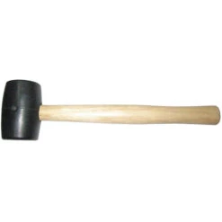 Hickory Handle Rubber Mallet, 32 Oz. Head
