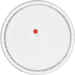 5 Gallon Fluorinated UN Rated White Plastic Pail Lid W/Gasket (P6 Series) -Pagagoo Shop 57wmpf 3 1