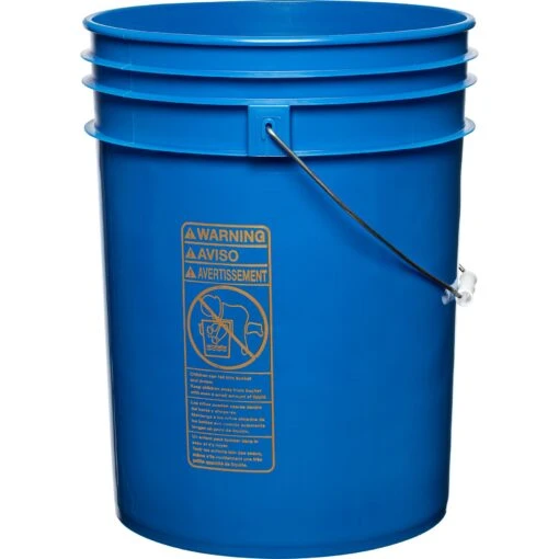 5 Gallon (20L) Chevron Blue Plastic Pail W/Metal Handle (P7 Series) -Pagagoo Shop 57wn5u 1