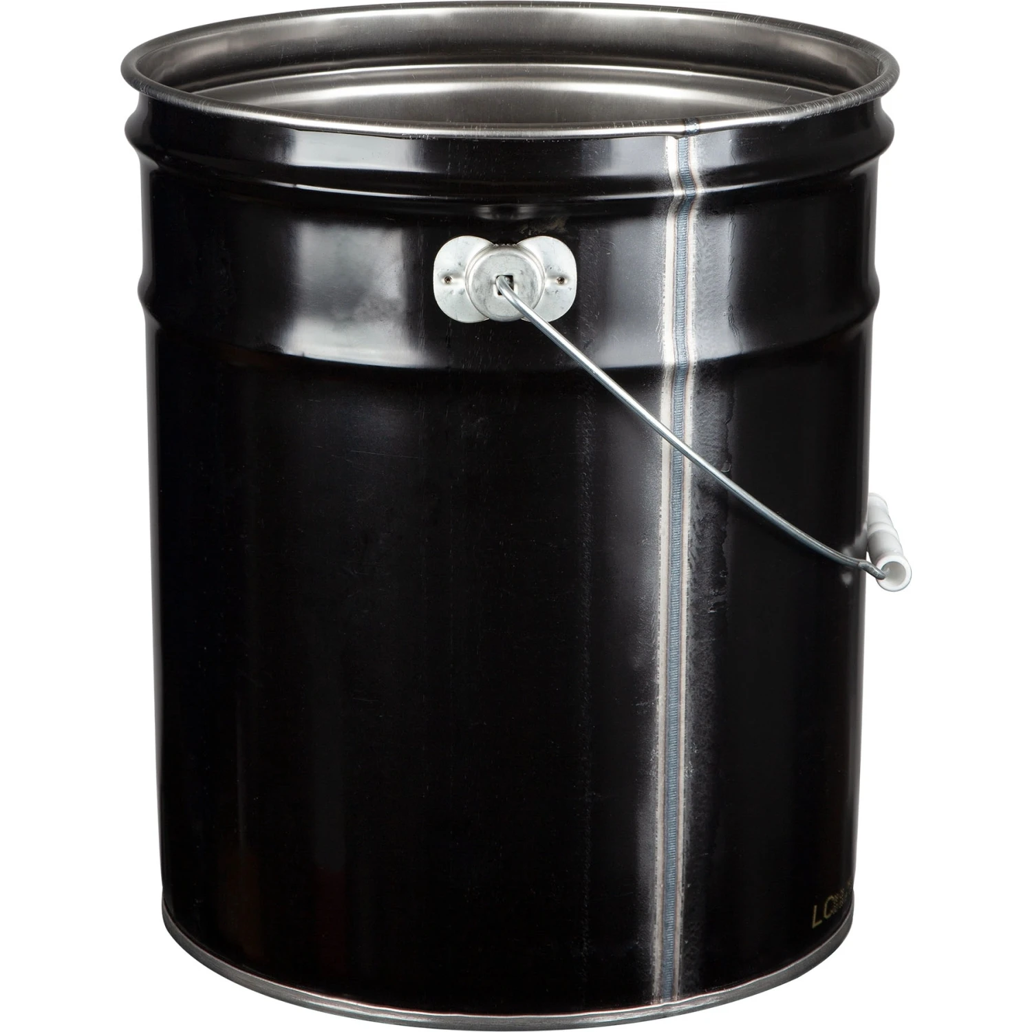 5 Gallon Black Open Head Steel Pail (29 Gauge) Unlined (S2 Series) 4 5 Gallon Black Open Head Steel Pail (29 Gauge) Unlined (S2 Series) - Image 2