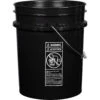 5 Gallon Black Plastic Pail (90 Mil), W/Metal Handle (P4 Series) 1 5 Gallon Black Plastic Pail (90 Mil), W/Metal Handle (P4 Series) -Pagagoo Shop 5 gallon black plastic pail 90 mil with metal handle 57wp5b 1