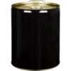 5 Gallon Black Tight Head Steel Pail, Spout Opening (UN1A1/Y2.5/250) -Pagagoo Shop 5 gallon black tight head steel pail spout opening 26w89b 1