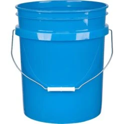 Paragon Unit Pack (120 Ea.) - 5 Gallon Blue Plastic Pail (90 Mil), W/Metal Handle (P5 Series) -Pagagoo Shop 5 gallon chevron blue plastic pail 90 mil with metal handle 56w05u 1 1