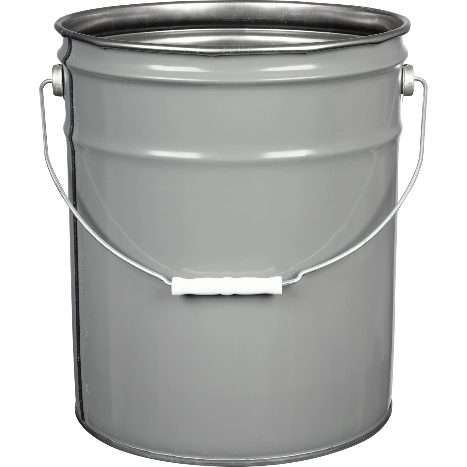 5 Gallon Gray Open Head Steel Pail (29 Gauge), Unlined (S2 Series)